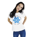 Camiseta para mujer Siberian Wellness (color: blanco, talla: XS)
