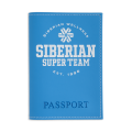 Funda para pasaporte Siberian Super Team (color: azul celeste)