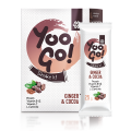 Yoo Go! Shake it! Polvo para la preparación de bebida proteíca, con cacao, jengibre y con edulcorante