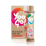 Yoo Go! Beta-glucan Drink Mix (Strawberry). Bebida baja en calorías con edulcorante, sin alcohol, 70 g 500512